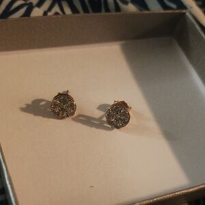 10k Gold Sparkling Earrings 20points